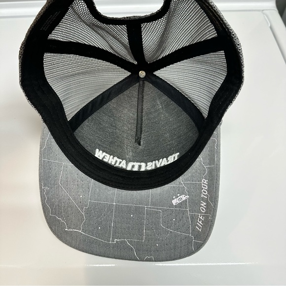 Travis Mathew Gray Black Trucker Hat Baseball Golf Cap Adjustable - Picture 3 of 6